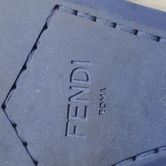 HOST PICK⭐️Authentic Fendi Blue Patent Leather Wedge Ankle - comfy 💙 - Picture 7 of 8